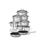 Rösle Elegance Pot Set 10 Pieces Stainless Steel 13120