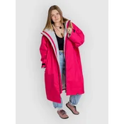 Dryrobe Advance Long Sleeve Surf Poncho pink grey