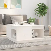 Stolic za kavu Bijela 60x61x32,5 cm od masivne borovine