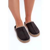 Home Footwear Slippers With Embroidery Womens Inblu Black
