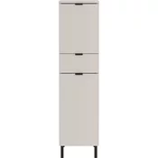 Kremno bela visoka ozka kopalniška omarica 30x120 cm Arcena – Germania