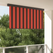vidaXL Zunanja Rolfa Črtasto Prilagodljiva oranžna in rjava 200 x 250 cm blago