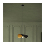 Eglo 390393 - Lestenec na vrvici SACEDA 1xE27/40W/230V 53 cm črna/zlata