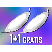 V-TAC LED vgradna plošča z napajanjem 24W, 2500lm, okrogla, 1+1 gratis! Farba svetla: Dnevna bela