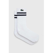 Carape za tenis Lacoste Breathable Jersey Tennis Socks 1P - white/navy blue
