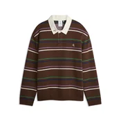 PUMA x LE PERE Knitted Rugby Relaxed Polo Men, Clothing, Potting Soil, L