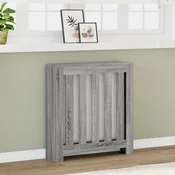Vidaxl Pokrov za radiator siv sonoma 78x20x82 cm inženirski les