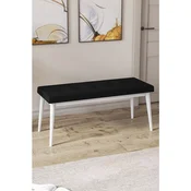 Hanah Home klupa Pera Bench, 105 cm, crna / bela