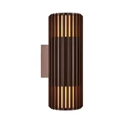 Nordlux - Zunanja stenska svetilka ALUDRA 2xE27/15W/230V IP54 rjava
