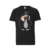 LOGOSHIRT Majica Der kleine Maulwurf  siva / rdeča / črna / bela