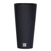 Prosperplast Cvetlični lonček Prosperplast Rato Tubus z vložkom, antracit, 20 cm, 8 l