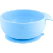 Chicco Vakumski silikonski tanjir 6m+ plavi