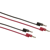 Fluke Merilni kabelski komplet [ banana vtič 4 mm - banana vtič 4 mm] 0.60 m rdeče barve\, črne barve Fluke TL930, (20461712)