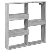 Zidni ormaric boje hrasta 80x15x80 cm konstruirano drvo