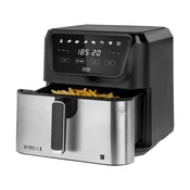 Cvrtnik na vroč zrak TEESA DIGITAL AIR FRYER XXL, 8L, 1700W, velika posoda, programi, ohranjanje toplote