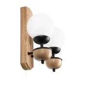 Brilagi - LED zidno svetlo COTTAGE 2xG9/40W/230V hrast/bela