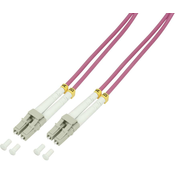 LOGILINK LogiLink FP4LC00 steklena vlakna optična vlakna priključni kabel 50/125 µ Multimode OM4 0.50 m, (20437257)