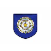 shumee Našitek grb Yorkshire - ščit - magnetna podlaga - vezen našitek/značka/emblem