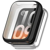 GS 2v1 ovitek z zaščitnim ovitko za zaslon za Xiaomi Smart Band 10 Pro, črn