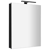 GRETA mirror cabinet incl. LED light, 60x70x14cm, black matt - Črna - 60x70x14 cm - Sapho - GRETA - 24 - MDF/laminat - 600 - 700 - 140 - IP44 - 457 - 6 - LED - 14