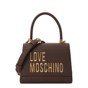 Love Moschino Ročna torbica temno rjava / zlata