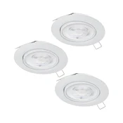 Eglo 901759 - KOMPLET 3xLED kupatilsko svetlo FAVAZZINA 1xGU10/4W/230V IP44 belo
