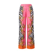 Versace Jeans Couture Hlače zlato-rumena/svetlo roza/črna/bela