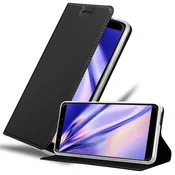 Cadorabo Cadorabo Ohišje, združljivo z WIKO VIEW GO v klasična črna - Zaščitni ovitek z magnetnim zapiranjem, stoječo funkcijo in režo za kartice, (20562746)