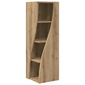 Vidaxl Kotna omarica Umetni hrast 32x32x102cm Konstruiran les