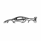 WALLXPERT Zidna dekoracija Mclaren P1 Silhouette