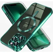 GS Ovitek za iPhone 13 Pro, Electro MagSafe, zelen + zaščita za zaslon