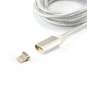 SBOX USB Lightning Punjac/podaci Srebro 1m MAGNETIC-IPH