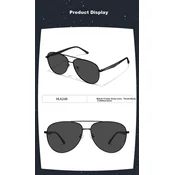 HLA Unisex naocare za sunce, Crno-sive