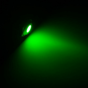 Lamptron Vandalismus-gesicherte LED - grün, silberne Fassung LAMP-SW2003-S