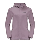 Jack Wolfskin BAISELBERG HOODED FZ W, ženska pohodna jopa, vijolična 1710772