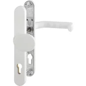 Garnitura kljuka/bunka LIVERPOOL, ozek ščit, gumb PZ, leva/desna, bel RAL 9016