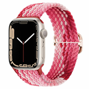BStrap Elastic Nylon pašček za Apple Watch 42/44/45mm, strawberry