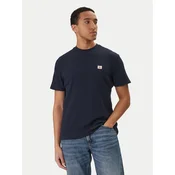 Calvin Klein Jeans Majica Waffle Badge LV04RD008G Mornarsko modra Regular Fit