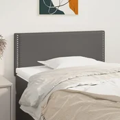 Vidaxl vidaXL Vzglavje za posteljo, sivo, 80x5x78/88 cm, umetno usnje