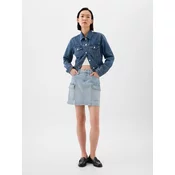 GAP Denim Cargo Mini Skirt - Womens