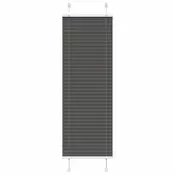 Plisirana roleta crna 40x150 cm širina tkanine 39,4 cm