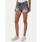 Guess Jeans Jeans kratke hlače W6GDZ8 D6572 Siva Regular Fit