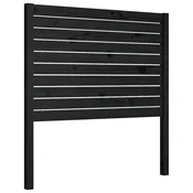 Vidaxl vidaXL Vzglavje postelje črno 96x4x100 cm masivni borov les