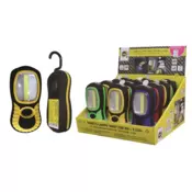 Finish mini baterijska LED svetilka COB 3W + 3 LEDs na magnet s sklopnim kavljem
