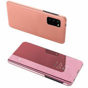 HURTEL Clear view rožnat etui za telefon Samsung Galaxy A52 5G/4G