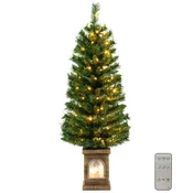 COSTWAY Umetno božično drevo 100 LED lučk 120 cm, (5000065468)