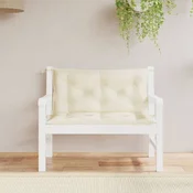 Vidaxl Blazina za vrtno klop 2 kosa krem 100x50x7cm oxford tkanina