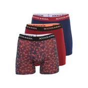 SCOTCH & SODA Boksarice  temno modra / rdeča / temno rdeča / črna