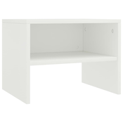 MAISON CHIC Nočna omarica - Nočna miza bela 40x30x30 cm iverna plošča, (21689668)