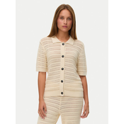 Vero Moda Pletena jopica Hayley 10340130 Bež Regular Fit